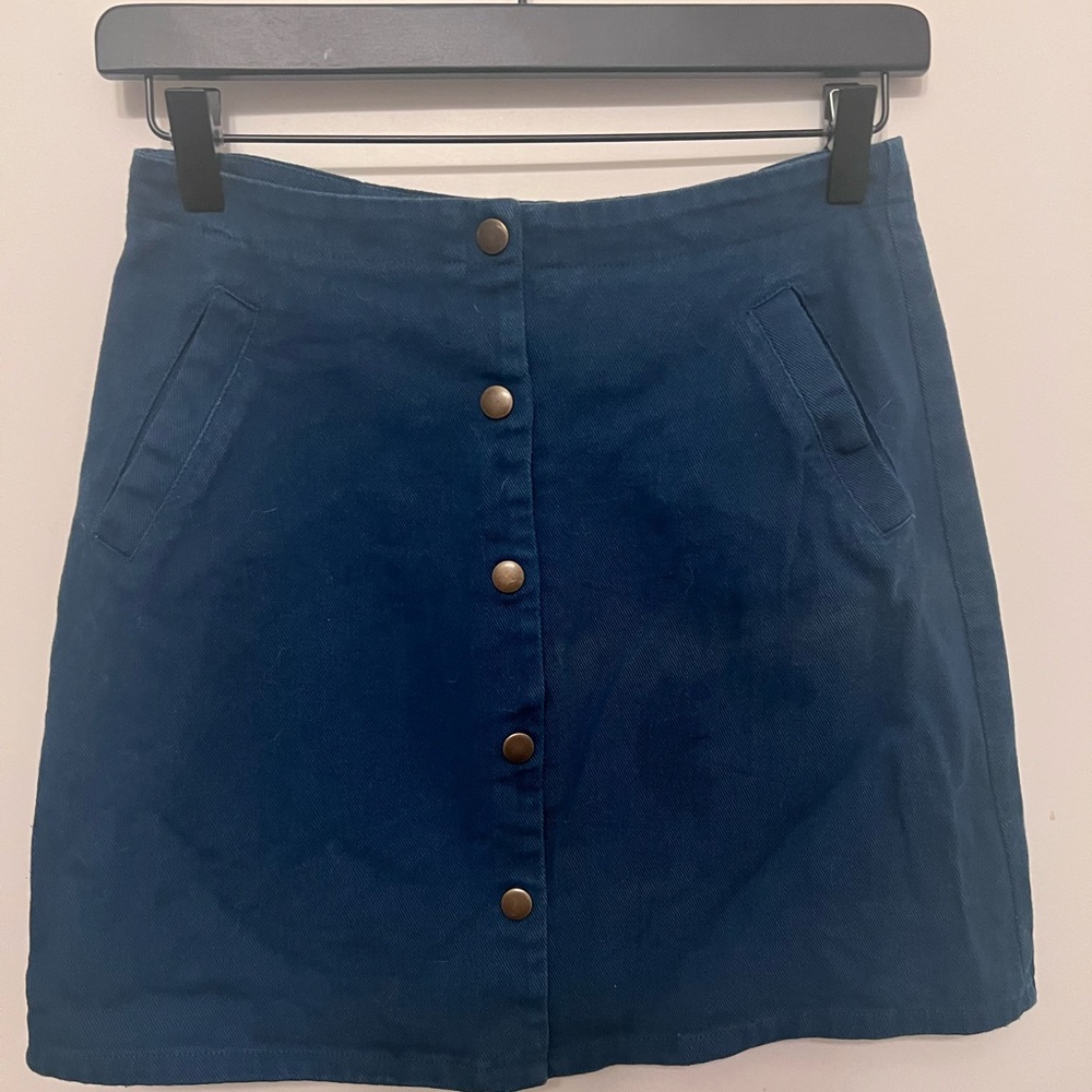 Miami Blue A-Line Mini Skirt Casual
